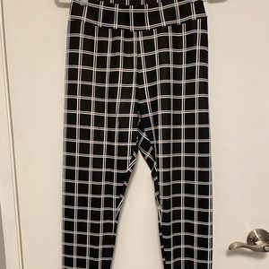 Shein Checkered Leggings Small
